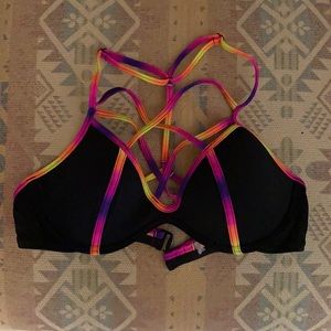 PINK Black/Rainbow Bikini